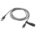 IKEA LILLHULT, USB-A до USB-C, Чорний/білий, 1.5 m 905.811.03 фото thumb №1