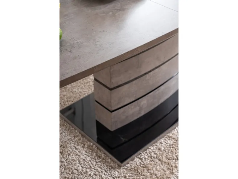 Обеденный стол SIGNAL LEONARDO, эффект бетона, 80x140 фото №4