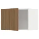 IKEA METOD МЕТОД, навесной шкаф, белый / Имитация коричневого ореха, 60x40 см 095.198.80 фото thumb №1