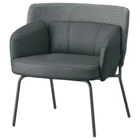 IKEA BINGSTA БИНГСТА, кресло, Виссл темно-серый / Кабуса темно-серый 204.460.95 фото