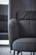 IKEA BINGSTA БІНГСТА, крісло, Vissle темно-сірий / Кабуса темно-сірий 204.460.95 фото thumb №4