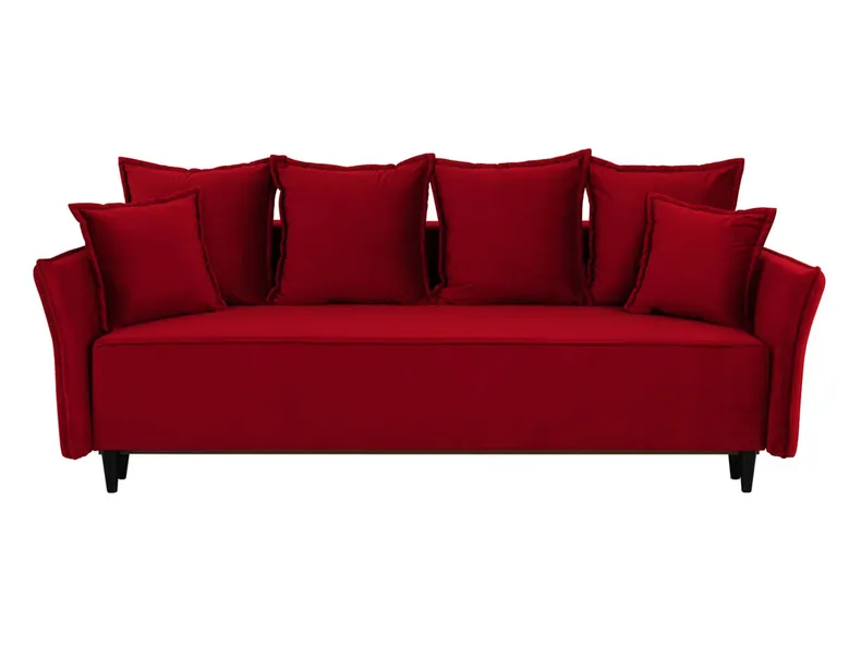 BRW тримісний диван Марія розкладний з велюровим ящиком для зберігання червоний, Рів'єра 61 SO3-MARIA-LX_3DL-G2_BB8815 фото №1