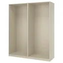 IKEA PAX ПАКС, 2 каркаса гардеробов, серо-бежевый, 200x58x236 см 594.948.20 фото thumb №1