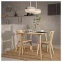 IKEA LISABO ЛИСАБО / LISABO ЛИСАБО, стол и 2 стула, Шпон ясеня / шпон ясеня, 88 см 795.450.79 фото thumb №4