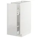 IKEA METOD МЕТОД, підлог шафа / висувна внутрішн секція, білий / Ringhult світло-сірий, 30x60 см 093.003.77 фото thumb №1