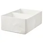 IKEA STUK СТУК, коробка з відділеннями, білий, 34x51x18 см 904.744.43 фото