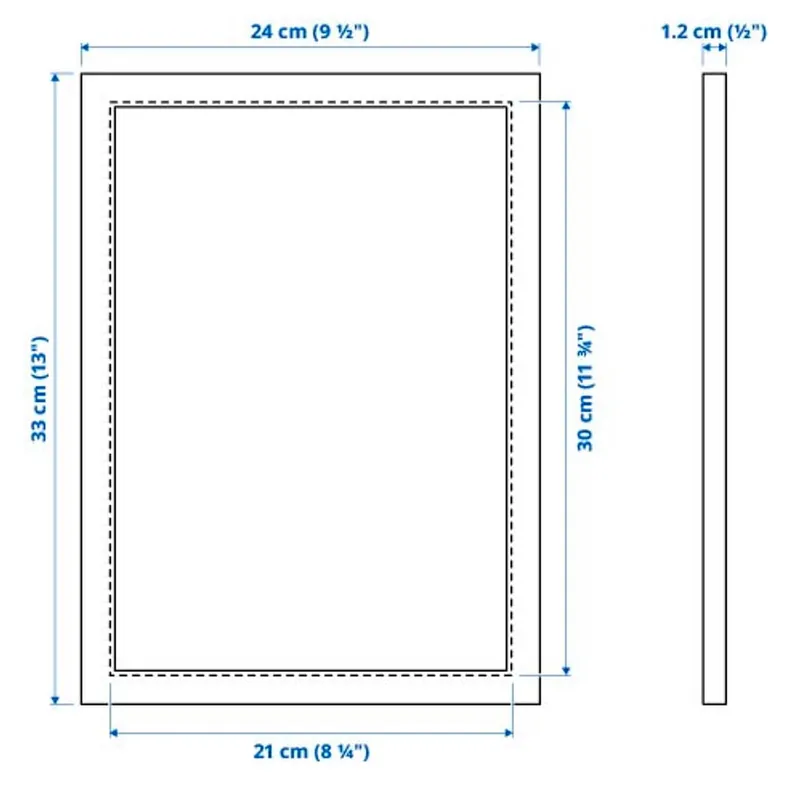 IKEA FISKBO ФІСКБУ, рамка, Темний сіро-блакитний, 21x30 см 405.849.29 фото №5