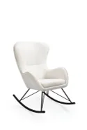 Мягкое кресло-качалка HALMAR LIBERTO 3, белый фото thumb №1
