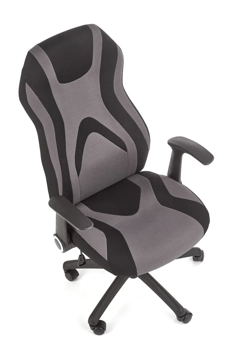 Крісло комп'ютерне офісне обертове HALMAR JOFREY чорний / сірий фото №10