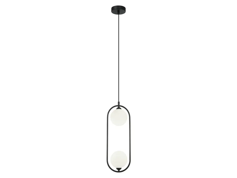 BRW Двухточечный подвесной светильник Lupus в стальном черном цвете 091887 фото №1