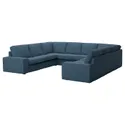 IKEA KIVIK КІВІК, диван U-подібної форми, 6-місний, Синій. 495.276.42 фото thumb №1