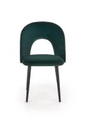 Кухонний стілець HALMAR K384 темно-зелений/чорний (1шт=4шт) фото thumb №11