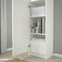 IKEA BILLY БІЛЛІ / OXBERG ОКСБЕРГ, стелаж панель / скляні дверцята, білий / скло, 40x30x202 см 392.874.21 фото thumb №4