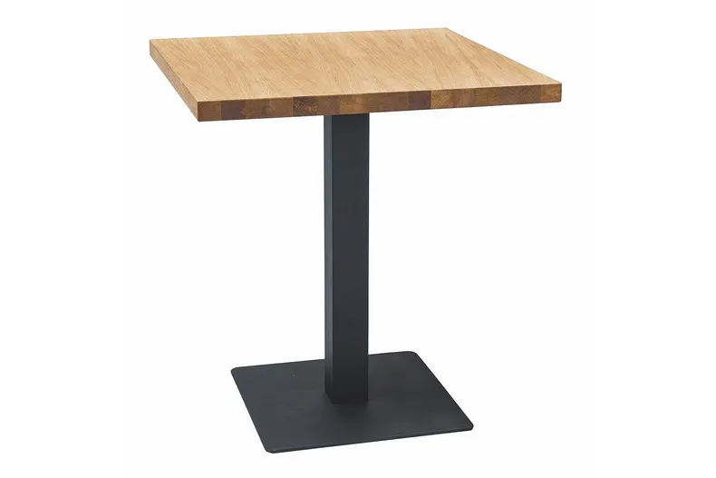 Кухонний стіл SIGNAL PURO, дуб / чорний, 60x60 фото №11