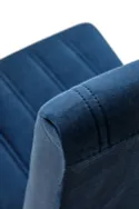 Кухонный стул HALMAR DIEGO 2 черный/темно-синий фото thumb №2