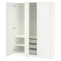 IKEA PAX ПАКС / GRIMO ГРИМО, гардероб, комбинация, белый/белый, 150x60x201 см 995.753.48 фото thumb №1