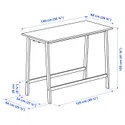 IKEA MITTZON МИТТЗОН, конференц-стол, дуб / белый, 140x68x105 см 395.330.64 фото thumb №5