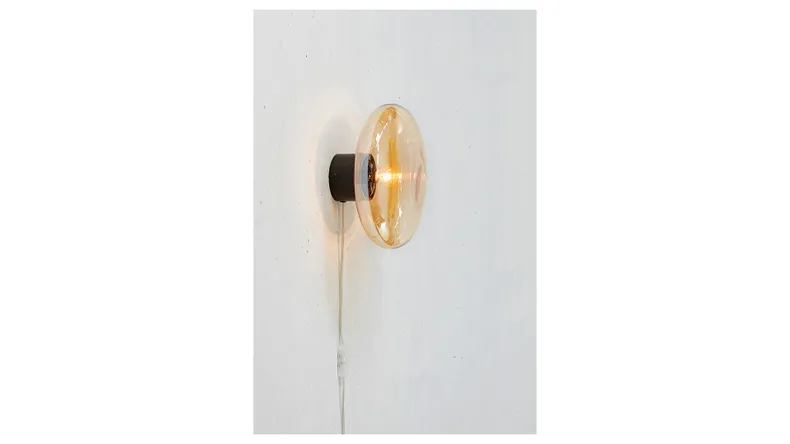 BRW Настенный светильник Locus из металлического стекла черный 089015 фото №3