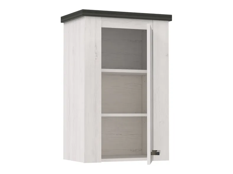 BRW Монреаль 50 см настенный шкаф для ванной комнаты с дверью белая сосна, Белая сосна/Тачвуд SOBI фото №5