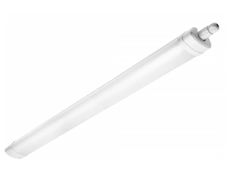 BRW Пластиковий стельовий світильник Omnia LED 124 см білий 071619 фото №1