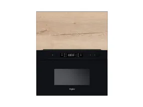 BRW Кухонный верхний шкаф Sole L6 60 см с вытяжкой навесной дуб галифакс натур, Черный/дуб галифакс натур FM_GMO_60/72_O_AMW442-CA/DHN/CA фото