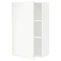 IKEA METOD МЕТОД, навесной шкаф с полками, белый / Воксторп матовый белый, 60x100 см 694.544.23 фото thumb №1