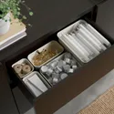 IKEA BESTÅ БЕСТО, модуль для зберігання із шухлядами, чорно-коричневий / СЕЛСВІКЕН / СТУБ глянцевий / бежевий, 180x42x74 см 794.126.92 фото thumb №8