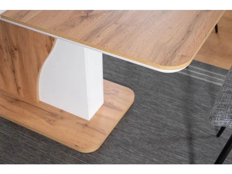 Стол кухонный SIGNAL SIRIUS IN, белый матовый / эффект бетона, 80x120 фото №8