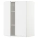 IKEA METOD МЕТОД, навісна шафа з полицями / 2 дверцят, білий / ВОКСТОРП глянцевий / білий, 60x80 см 994.659.72 фото thumb №1