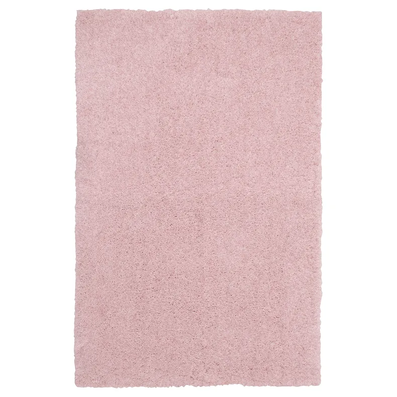 IKEA LINDKNUD ЛІНДКНУД, килим, довгий ворс, рожевий, 60x90 см 604.262.79 фото №1