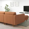 IKEA LANDSKRONA ЛАНДСКРУНА, 5-місний диван, з шезлонгом / Grann/Bomstad золото-коричневий / дерево 292.691.54 фото thumb №5