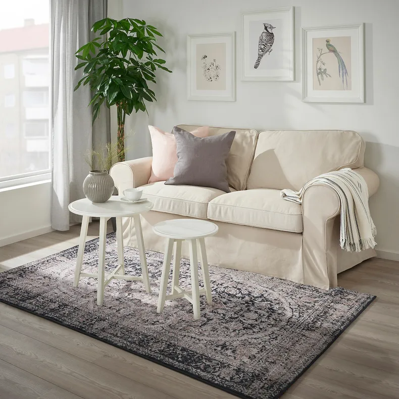 IKEA TEBSTRUP ТЕБСТРУП, килим, короткий ворс, різнобарвний, 160x240 см 005.220.52 фото №5