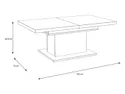 BRW Журнальный стол расскладной Ricciano, 120 см, темно-серый бетон / дуб BNCI/DAKL фото thumb №7