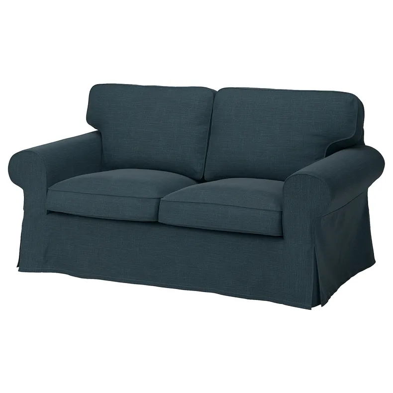 IKEA EKTORP ЕКТОРП, чохол для 2-місного дивана, Hillared темно-синій 305.170.87 фото №1