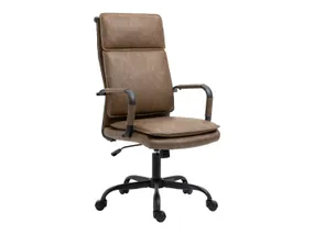 BRW Офисное кресло Elektor из экокожи коричневого цвета OBR-ELEKTOR_BRAZ фото
