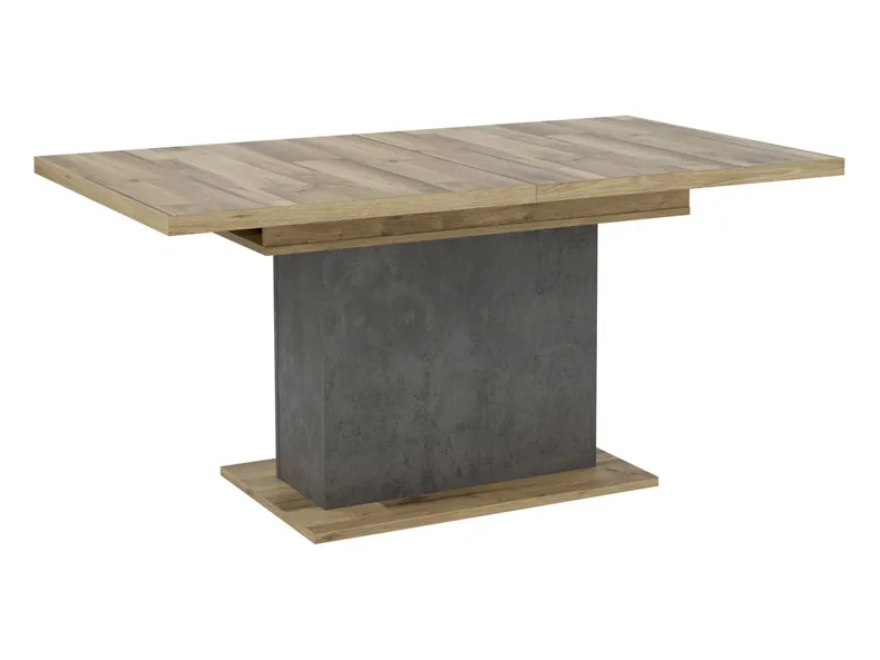 BRW Раскладной стол Ricciano 160/200x90 бетон темно-серый/дуб вековой BNCI/DAKL фото №1