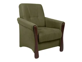 BRW Flora, кресло, Моноли 38 Зеленый/орех FO-FLORA-ES-G3_B949FE фото