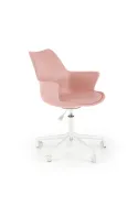 Крісло комп'ютерне офісне обертове HALMAR GASLY, рожевий фото thumb №5