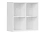 BRW Настенный шкаф Nepo Plus 77 см открытый белый, белый SFW/8/8-BI фото