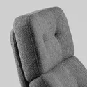 IKEA HAVBERG ХАВБЕРГ, крісло та підставка для ніг, ЛЕЙДЕ сірий / чорний 694.853.25 фото thumb №4