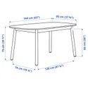 IKEA VEDBO ВЕДБУ / RÖNNINGE РЁННИНГЕ, стол и 4 стула, белый / берёзовый, 160x95 см 193.068.78 фото thumb №6