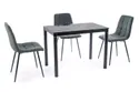 Стол обеденный стеклянный SIGNAL DAMAR, черный, 60x100 фото thumb №8