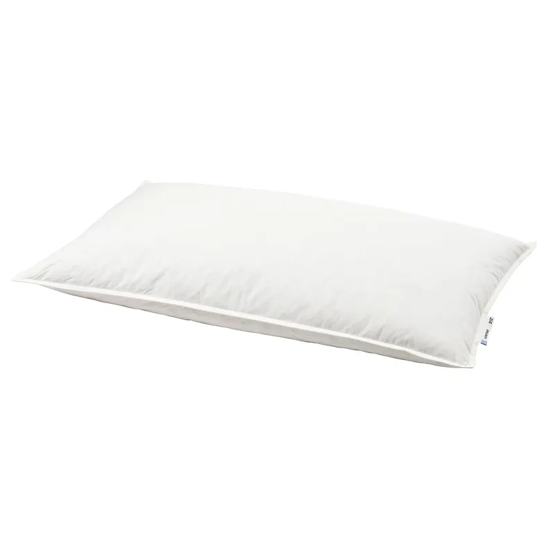 IKEA LUNDTRAV ЛУНДТРАВ, подушка низька, для сну на животі, 50x60 см 004.602.85 фото №1