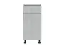 BRW Базовый шкаф Top Line для кухни 40 см левый с выдвижным ящиком серый глянец, серый гранола/серый глянец TV_D1S_40/82_L/SMB-SZG/SP фото