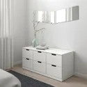IKEA NORDLI НОРДЛІ, комод із 6 шухлядами, білий, 120x54 см 292.394.97 фото thumb №2