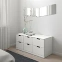 IKEA NORDLI НОРДЛИ, комод с 6 ящиками, белый, 120x54 см 292.394.97 фото thumb №2