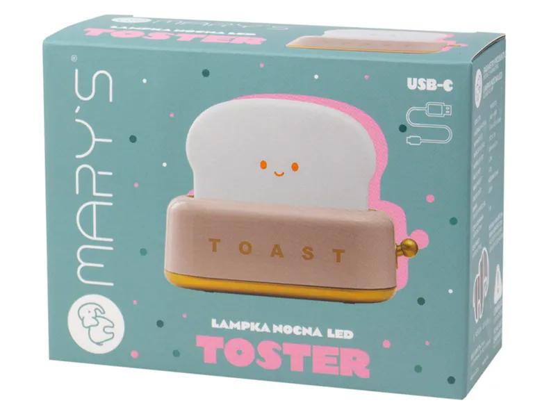 BRW Тостер Mary's Toaster светло-розовый LED розовый 096899 фото №7