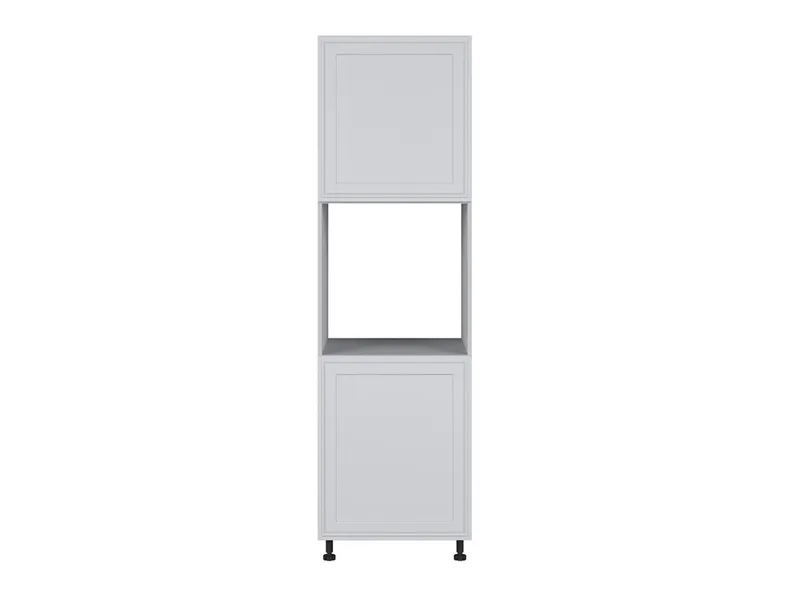 BRW Кухонный шкаф для встраиваемого духового шкафа Verdi высотой 60 см слева светло-серый матовый, греноловый серый/светло-серый матовый FL_DPS_60/207_L/L-SZG/JSZM фото №1