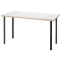IKEA LAGKAPTEN ЛАГКАПТЕН / ADILS АДІЛС, письмовий стіл, білий антрацит / темно-сірий, 140x60 см 995.084.29 фото thumb №1
