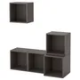 IKEA EKET ЭКЕТ, комбинация настенных шкафов, тёмно-серый, 105x35x120 см 891.890.98 фото